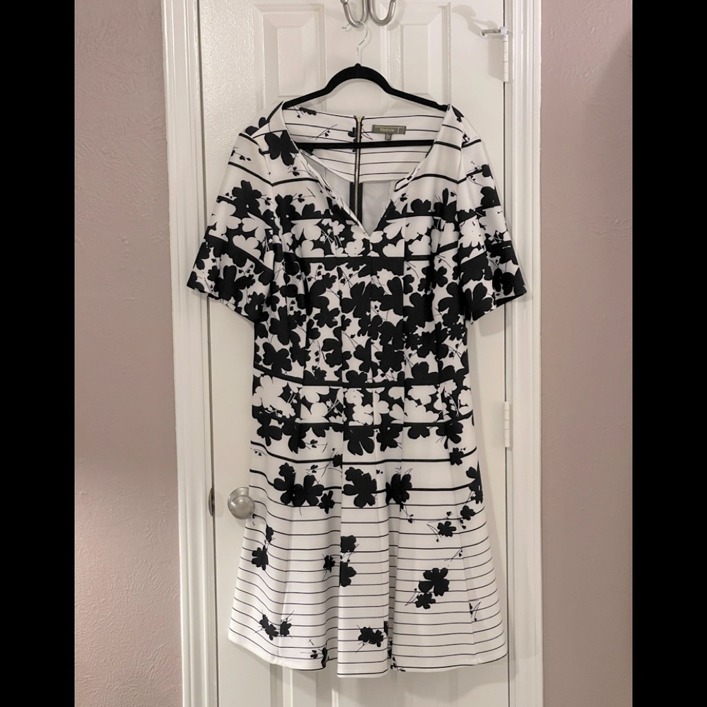 Nordstrom black and white dress